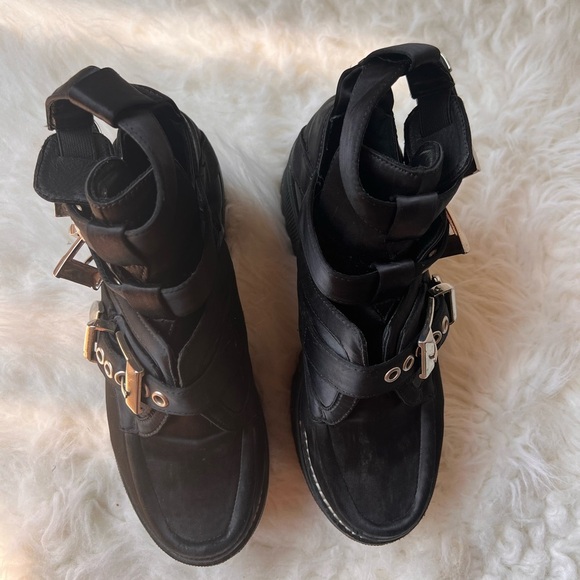 Jeffrey Campbell Mingus Buckle Strap Platform Bootie US 8 - Picture 3 of 7